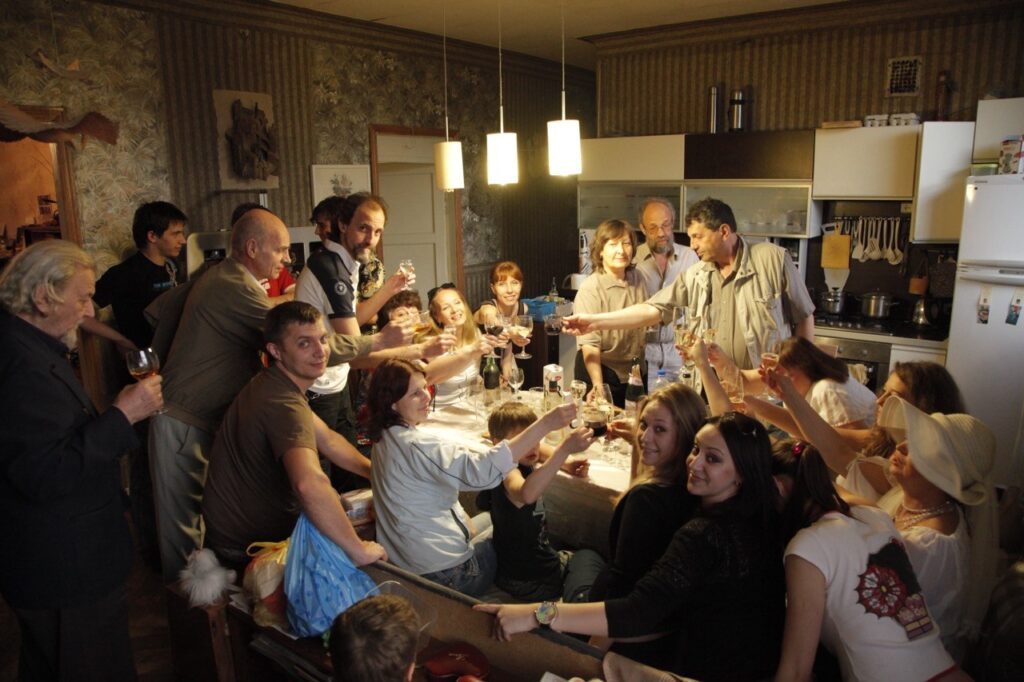 End of the filming day